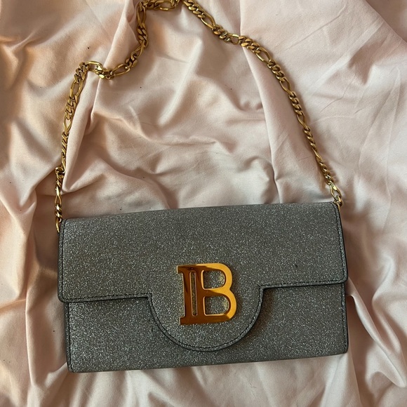 Balmain Handbags - Authentic Balmain glitter WOC